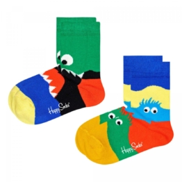 Happy Socks Monster Socken 2er-Pack - Kinder - mehrfarbig
