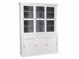 Buffetschrank Weiß mit 6 Türen und 4 Schubladen, Lagos Woood