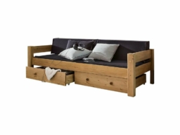 Einzelbett 90x200cm, Kiefer massiv, Dolphin Moby