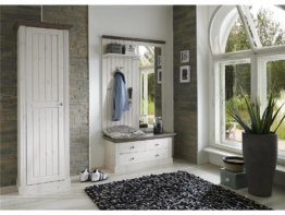 Garderobenpaneel Weiß Monaco