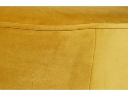 Hocker Sara rund - Samt / Ocker - Ø 60 cm von Woood
