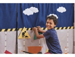 Hoppekids Construction Vorhang für Mittelhochbett 70x160 cm