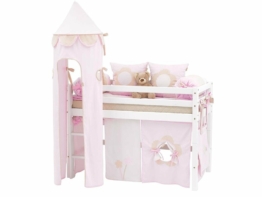 Hoppekids Turm für Spielbett, Halbhoch Bett, Höhe 185cm Fairytale Flower
