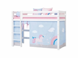 Hoppekids Vorhang Unicorn für Mittelhochbett 90x200cm