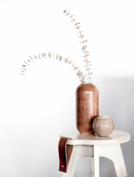 Karup Design COUNTRY Hocker Kiefer Schwarz