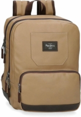 Pepe Jeans Laptoprucksack »Jasp, braun«, mit USB-Anschluss