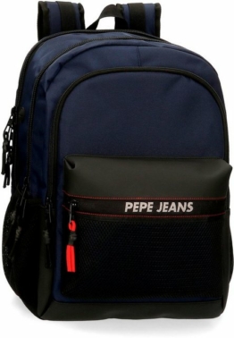 Pepe Jeans Laptoprucksack »Split, blau«, mit USB-Anschluss und Kopfhörerausgang