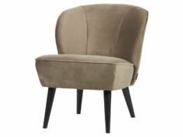 Sara Sessel - Samt / Birke - Olive Gold / Schwarz