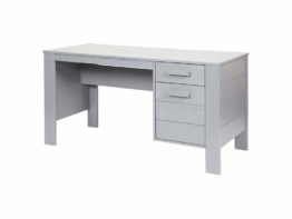 Schreibtisch mit 1 Schublade und 1 Tür  Beton Grau, Dennis Woood