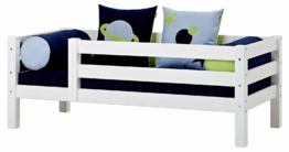 Sofabett 70x160cm mit Lattenrost Absturz vorne, Rückenleiste Hoppekids Premium