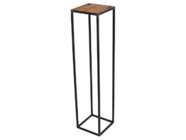 Spinder Beistelltisch JOHN Platte Eiche Gestell Stahl, 90x21x21 cm