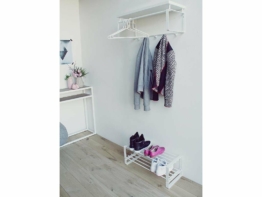 Spinder Wandgarderobe REX3 Weiß mit Ablage