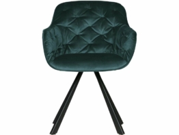 Stuhl mit Schalensitz Samt Deep Sea, Elaine Woood