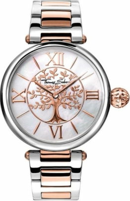 THOMAS SABO Quarzuhr »Damenuhr Karma, WA0315-272-213-38 mm«, mit echtem Perlmutt Zifferblatt