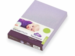 Träumeland Spannbetttuch Jersey Lila , 40 x 90 cm