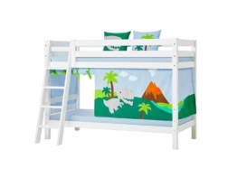 Vorhang Dinosaurier für Spielbett oder Etagenbett 90x200cm, Hoppekids