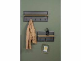 Wandgarderobe Schwarz, Spinder Jefferson Wood 5