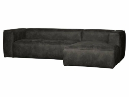 Woood Bean Eckcouch Rechts Schwarz