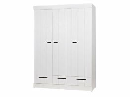 Woood Connect Schrank mit 3 Türen und 3 Schubladen Weiß