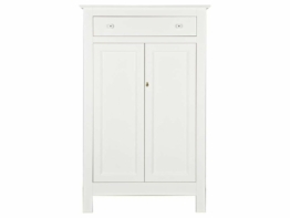 Woood Eva Schrank mit 2 Türen 1 Schublade Weiß Höhe 150cm