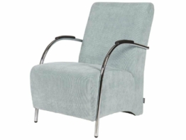 Woood Halifax Sessel Cordstoff Blau