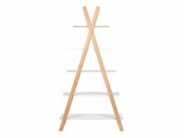 Woood Regal Tipi Weiß -  Natur