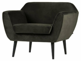 Woood Rocco Sessel Samt Grün