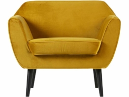 Woood Rocco Sessel Samt Ockre