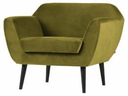 Woood Rocco Sessel Samt Olive