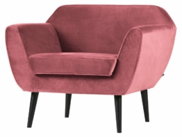 Woood Rocco Sessel Samt Pink