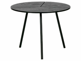 Woood Rodi Couchtisch Holz / Metall Schwarz ø 48 cm