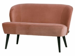 Woood Sara Retro Sofa Samt Altrosa
