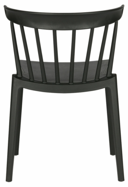 Woood Stapelstuhl Bliss - Schwarz / Kunststoff