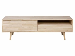 Woood Tygo Retro TV Board Eiche unbehandelt Breite 150cm