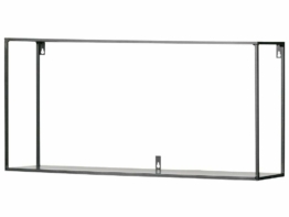 Woood Wand Regal Metall Schwarz 100cm Breit , Meert XXL