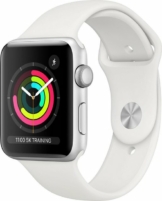 Apple Series 3 GPS, Aluminiumgehäuse mit Sportarmband 42mm Watch (Watch OS 5), inkl. Ladestation (magnetisches Ladekabel)