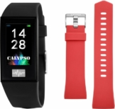 CALYPSO WATCHES Smartime, K8500/6 Smartwatch Set, 2-tlg., mit rotem Wechselband, Mit Wechselband
