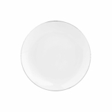 SILVER LINING Essteller Ø 20 cm weiß