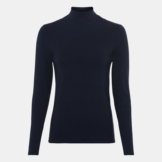 Basic-Longsleeve mit Stehkragen aus Lenzing™-EcoVero™
