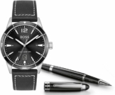 Boss Quarzuhr »Drifter, 1570125«, (Set, 2-tlg., Uhr mit Stift)