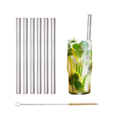 Halm Glasstrohhalme 1x 10cm, 1x 20cm (gerade)