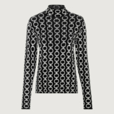 Jacquardpullover mit Kettendessin