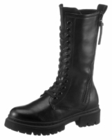 MARCO TOZZI Schnürstiefel mit seitlichem Zierreißverschluss