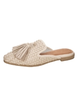 Sabot mit modischen Zierquasten Marco Tozzi Beige