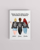 Beste Freundinnen - Personalisierter Kunstdruck (Poster, Leinwand)