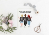 Beste Freundinnen - Personalisierter Kunstdruck (Poster, Leinwand)