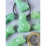 Adelia´s Kettenanhänger »Aventurin Anhänger Katze«