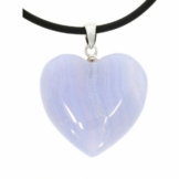 Adelia´s Kettenanhänger »Chalcedon Anhänger Herz 925 Silber«