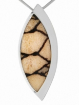 Adelia´s Kettenanhänger »Koralle fossil Edelstein Anhänger«, Steinschmuck ist Naturschmuck