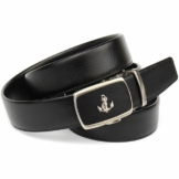 Anthoni Crown Ledergürtel Ankerlogo auf der Schließe